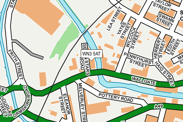 WN3 5AT map - OS OpenMap – Local (Ordnance Survey) WN3 5AT map - OS OpenMap – Local (Ordnance Survey)