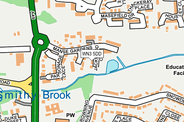 WN3 5DD map - OS OpenMap – Local (Ordnance Survey) WN3 5DD map - OS OpenMap – Local (Ordnance Survey)