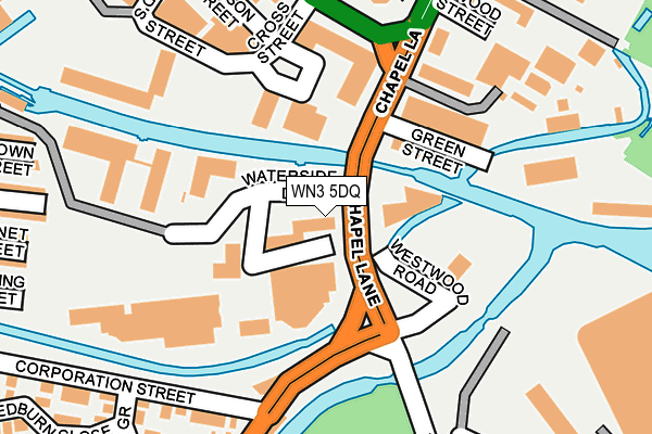 WN3 5DQ map - OS OpenMap – Local (Ordnance Survey) WN3 5DQ map - OS OpenMap – Local (Ordnance Survey)