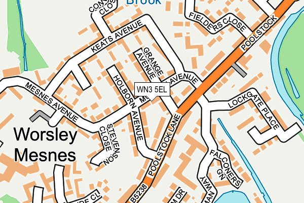 WN3 5EL map - OS OpenMap – Local (Ordnance Survey) WN3 5EL map - OS OpenMap – Local (Ordnance Survey)