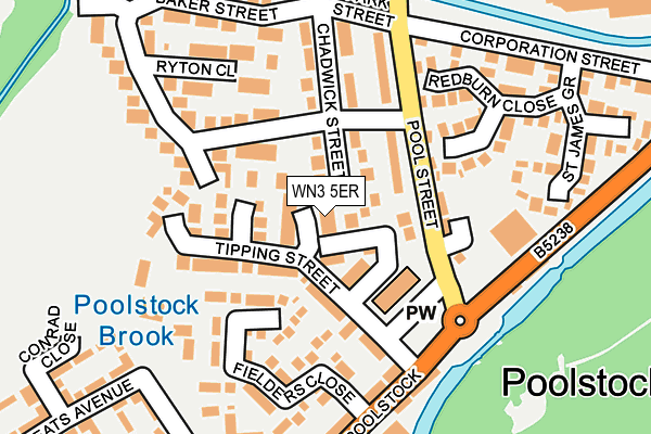WN3 5ER map - OS OpenMap – Local (Ordnance Survey) WN3 5ER map - OS OpenMap – Local (Ordnance Survey)