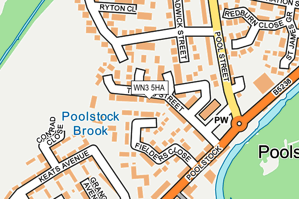 WN3 5HA map - OS OpenMap – Local (Ordnance Survey) WN3 5HA map - OS OpenMap – Local (Ordnance Survey)