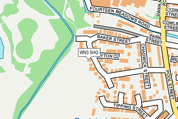 WN3 5HG map - OS OpenMap – Local (Ordnance Survey) WN3 5HG map - OS OpenMap – Local (Ordnance Survey)