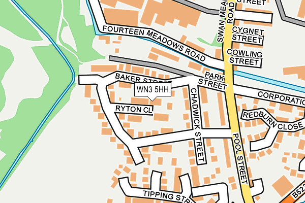 WN3 5HH map - OS OpenMap – Local (Ordnance Survey) WN3 5HH map - OS OpenMap – Local (Ordnance Survey)