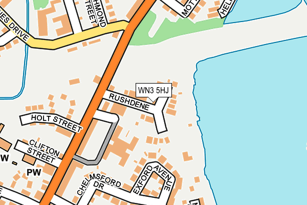 WN3 5HJ map - OS OpenMap – Local (Ordnance Survey) WN3 5HJ map - OS OpenMap – Local (Ordnance Survey)