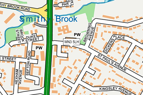 WN3 5LH map - OS OpenMap – Local (Ordnance Survey) WN3 5LH map - OS OpenMap – Local (Ordnance Survey)