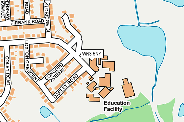 WN3 5NY map - OS OpenMap – Local (Ordnance Survey) WN3 5NY map - OS OpenMap – Local (Ordnance Survey)