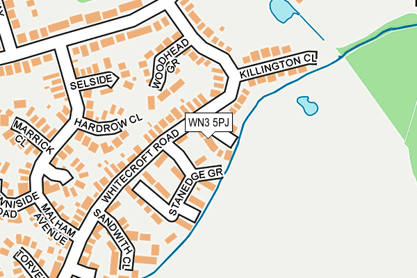 WN3 5PJ map - OS OpenMap – Local (Ordnance Survey) WN3 5PJ map - OS OpenMap – Local (Ordnance Survey)