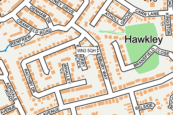 WN3 5QH map - OS OpenMap – Local (Ordnance Survey) WN3 5QH map - OS OpenMap – Local (Ordnance Survey)