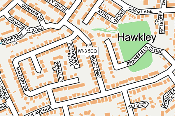 WN3 5QQ map - OS OpenMap – Local (Ordnance Survey) WN3 5QQ map - OS OpenMap – Local (Ordnance Survey)