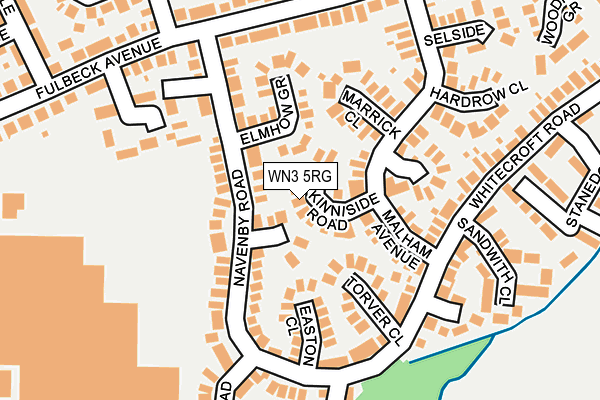 WN3 5RG map - OS OpenMap – Local (Ordnance Survey) WN3 5RG map - OS OpenMap – Local (Ordnance Survey)