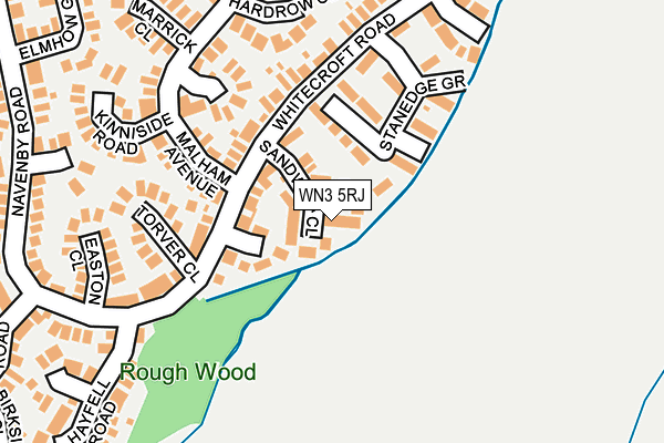 WN3 5RJ map - OS OpenMap – Local (Ordnance Survey) WN3 5RJ map - OS OpenMap – Local (Ordnance Survey)