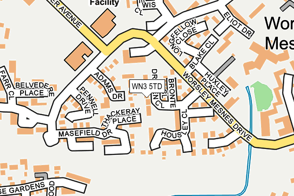 WN3 5TD map - OS OpenMap – Local (Ordnance Survey) WN3 5TD map - OS OpenMap – Local (Ordnance Survey)