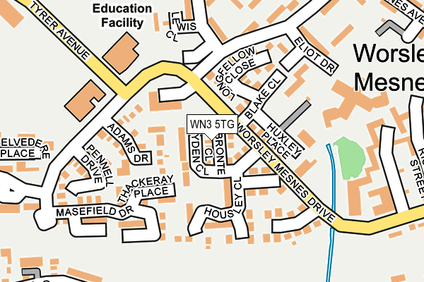 WN3 5TG map - OS OpenMap – Local (Ordnance Survey) WN3 5TG map - OS OpenMap – Local (Ordnance Survey)