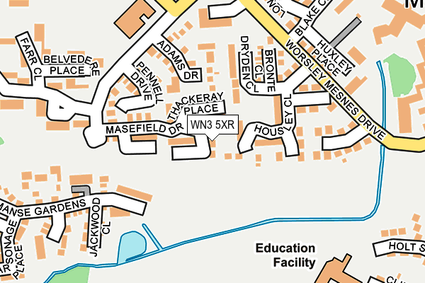 WN3 5XR map - OS OpenMap – Local (Ordnance Survey) WN3 5XR map - OS OpenMap – Local (Ordnance Survey)