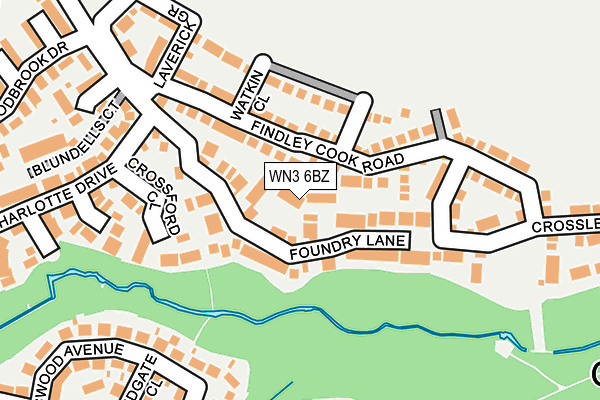 WN3 6BZ map - OS OpenMap – Local (Ordnance Survey) WN3 6BZ map - OS OpenMap – Local (Ordnance Survey)