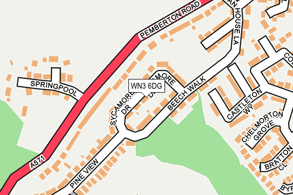 WN3 6DG map - OS OpenMap – Local (Ordnance Survey) WN3 6DG map - OS OpenMap – Local (Ordnance Survey)