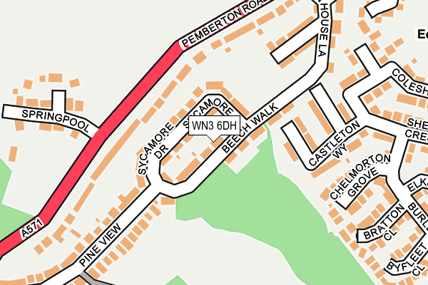 WN3 6DH map - OS OpenMap – Local (Ordnance Survey) WN3 6DH map - OS OpenMap – Local (Ordnance Survey)