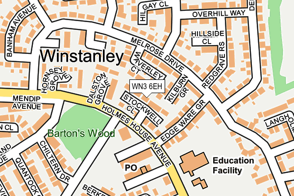 WN3 6EH map - OS OpenMap – Local (Ordnance Survey) WN3 6EH map - OS OpenMap – Local (Ordnance Survey)