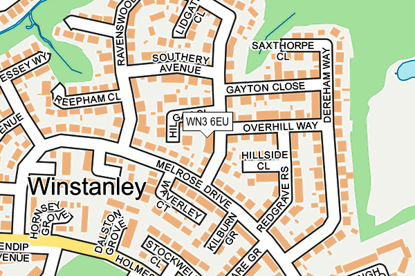 WN3 6EU map - OS OpenMap – Local (Ordnance Survey) WN3 6EU map - OS OpenMap – Local (Ordnance Survey)