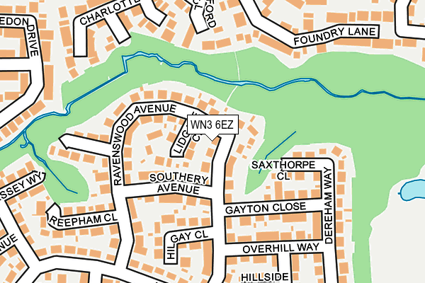 WN3 6EZ map - OS OpenMap – Local (Ordnance Survey) WN3 6EZ map - OS OpenMap – Local (Ordnance Survey)