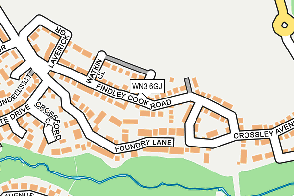 WN3 6GJ map - OS OpenMap – Local (Ordnance Survey) WN3 6GJ map - OS OpenMap – Local (Ordnance Survey)