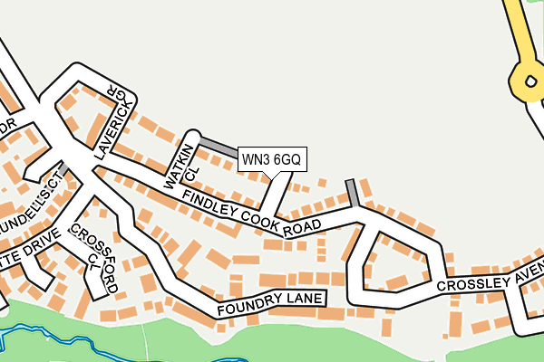 WN3 6GQ map - OS OpenMap – Local (Ordnance Survey) WN3 6GQ map - OS OpenMap – Local (Ordnance Survey)
