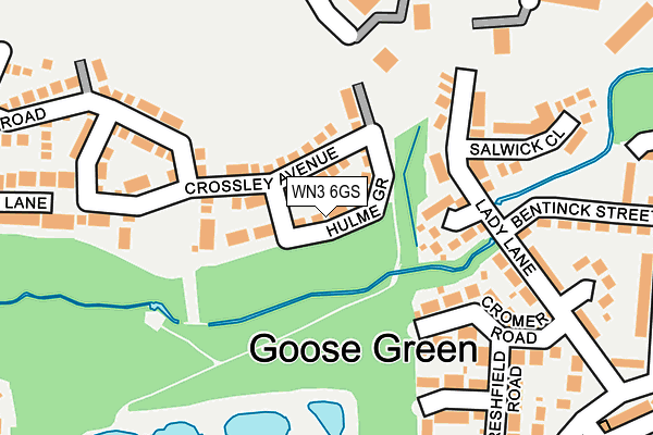 WN3 6GS map - OS OpenMap – Local (Ordnance Survey) WN3 6GS map - OS OpenMap – Local (Ordnance Survey)