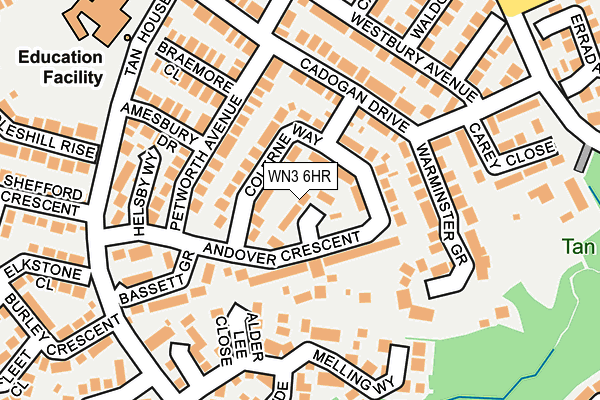 WN3 6HR map - OS OpenMap – Local (Ordnance Survey) WN3 6HR map - OS OpenMap – Local (Ordnance Survey)
