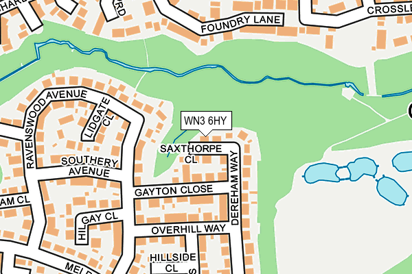 WN3 6HY map - OS OpenMap – Local (Ordnance Survey) WN3 6HY map - OS OpenMap – Local (Ordnance Survey)