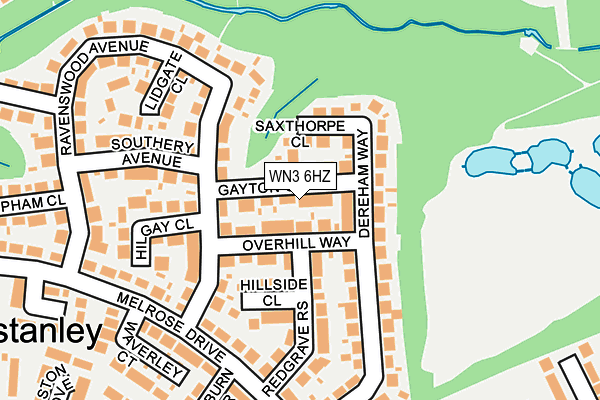 WN3 6HZ map - OS OpenMap – Local (Ordnance Survey) WN3 6HZ map - OS OpenMap – Local (Ordnance Survey)
