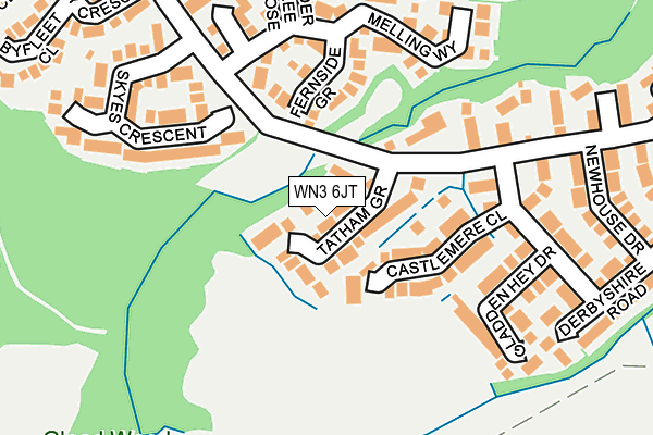 WN3 6JT map - OS OpenMap – Local (Ordnance Survey) WN3 6JT map - OS OpenMap – Local (Ordnance Survey)