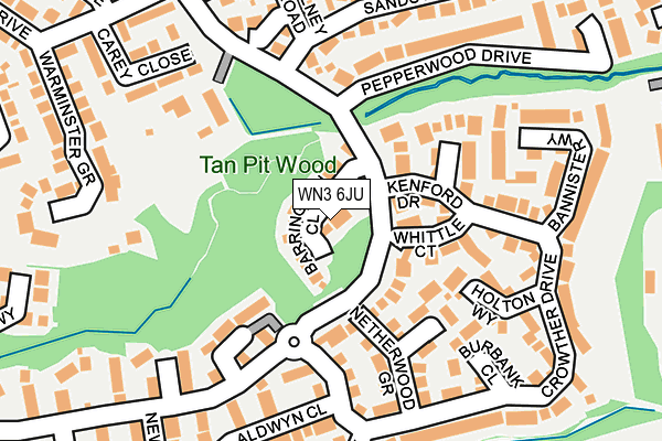 WN3 6JU map - OS OpenMap – Local (Ordnance Survey) WN3 6JU map - OS OpenMap – Local (Ordnance Survey)