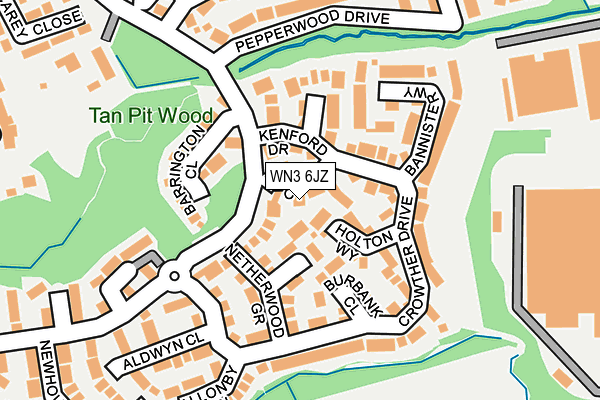 WN3 6JZ map - OS OpenMap – Local (Ordnance Survey) WN3 6JZ map - OS OpenMap – Local (Ordnance Survey)