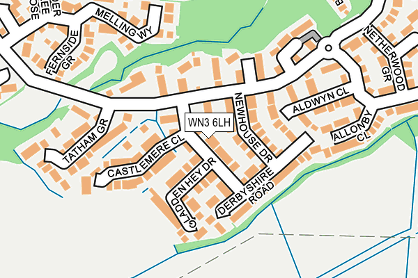 WN3 6LH map - OS OpenMap – Local (Ordnance Survey) WN3 6LH map - OS OpenMap – Local (Ordnance Survey)