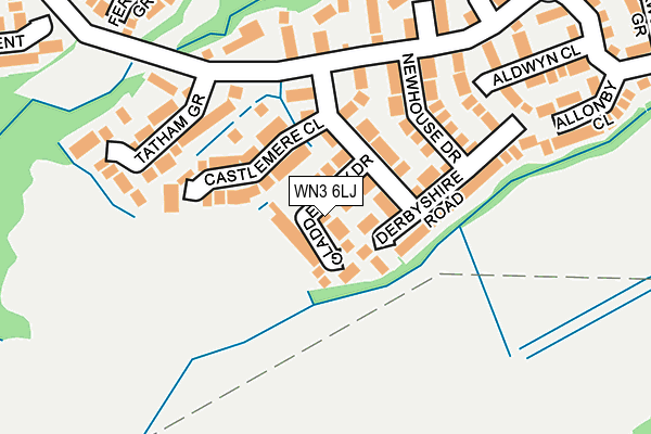 WN3 6LJ map - OS OpenMap – Local (Ordnance Survey) WN3 6LJ map - OS OpenMap – Local (Ordnance Survey)