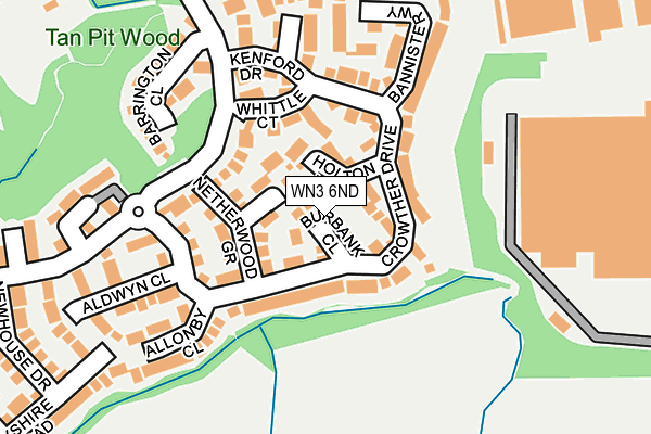 WN3 6ND map - OS OpenMap – Local (Ordnance Survey) WN3 6ND map - OS OpenMap – Local (Ordnance Survey)