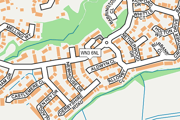 WN3 6NL map - OS OpenMap – Local (Ordnance Survey) WN3 6NL map - OS OpenMap – Local (Ordnance Survey)