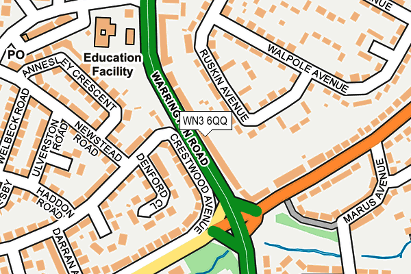 WN3 6QQ map - OS OpenMap – Local (Ordnance Survey) WN3 6QQ map - OS OpenMap – Local (Ordnance Survey)