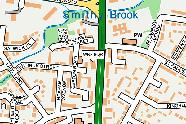 WN3 6QR map - OS OpenMap – Local (Ordnance Survey) WN3 6QR map - OS OpenMap – Local (Ordnance Survey)