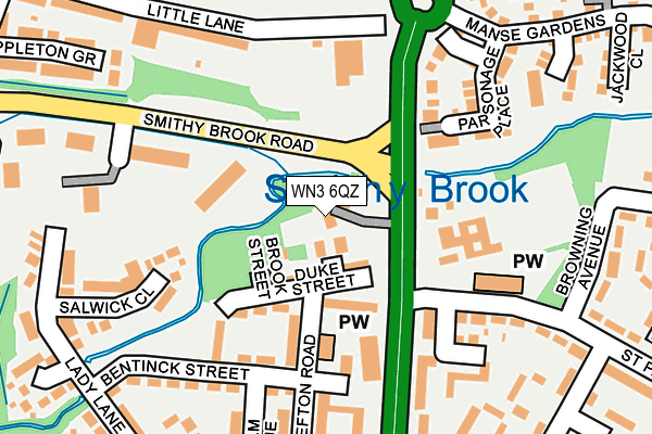 WN3 6QZ map - OS OpenMap – Local (Ordnance Survey) WN3 6QZ map - OS OpenMap – Local (Ordnance Survey)