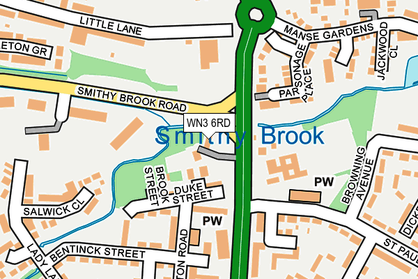 WN3 6RD map - OS OpenMap – Local (Ordnance Survey) WN3 6RD map - OS OpenMap – Local (Ordnance Survey)