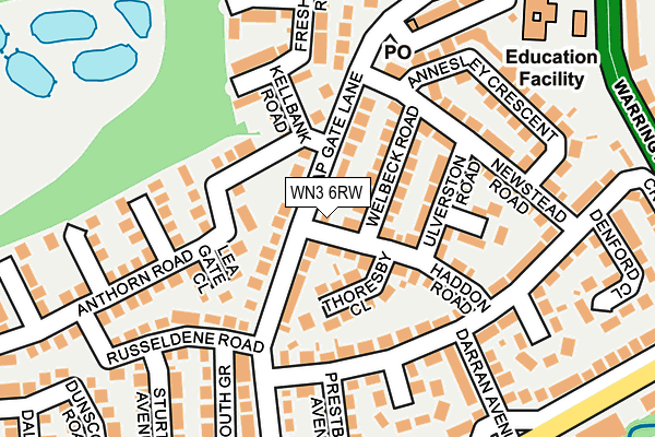 WN3 6RW map - OS OpenMap – Local (Ordnance Survey) WN3 6RW map - OS OpenMap – Local (Ordnance Survey)