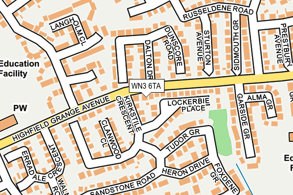 WN3 6TA map - OS OpenMap – Local (Ordnance Survey) WN3 6TA map - OS OpenMap – Local (Ordnance Survey)