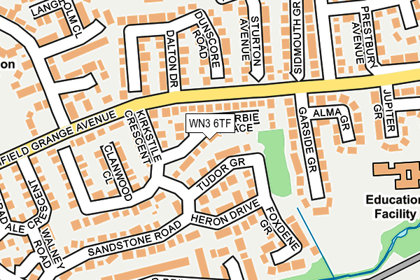 WN3 6TF map - OS OpenMap – Local (Ordnance Survey) WN3 6TF map - OS OpenMap – Local (Ordnance Survey)