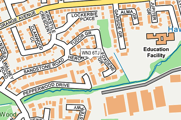 WN3 6TJ map - OS OpenMap – Local (Ordnance Survey) WN3 6TJ map - OS OpenMap – Local (Ordnance Survey)