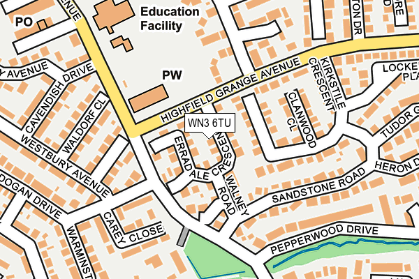 WN3 6TU map - OS OpenMap – Local (Ordnance Survey) WN3 6TU map - OS OpenMap – Local (Ordnance Survey)