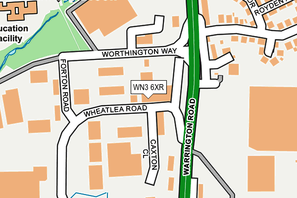 WN3 6XR map - OS OpenMap – Local (Ordnance Survey) WN3 6XR map - OS OpenMap – Local (Ordnance Survey)