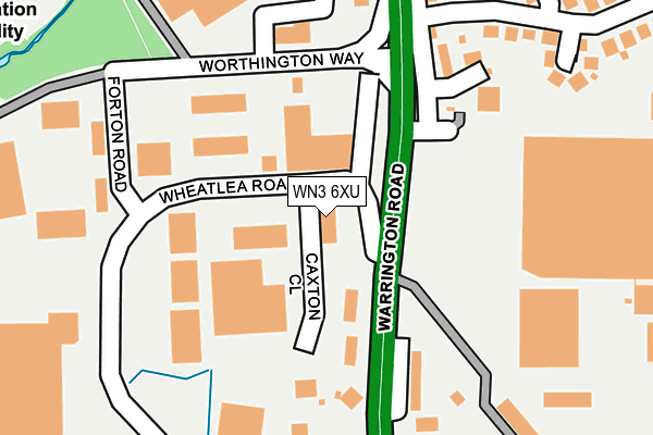WN3 6XU map - OS OpenMap – Local (Ordnance Survey) WN3 6XU map - OS OpenMap – Local (Ordnance Survey)