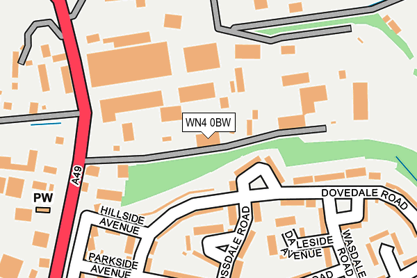 WN4 0BW map - OS OpenMap – Local (Ordnance Survey) WN4 0BW map - OS OpenMap – Local (Ordnance Survey)